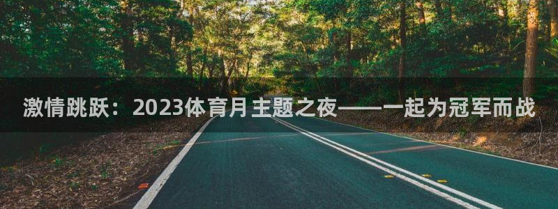 vsport体育在线官网：激情跳跃：2023体育月主题之夜——一起为冠军而战